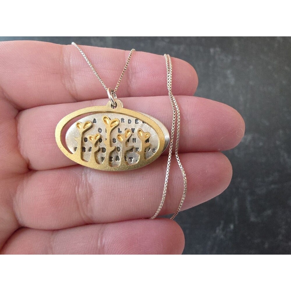 Kathy Bransfield 925 Garden Of Love Necklace READ Description